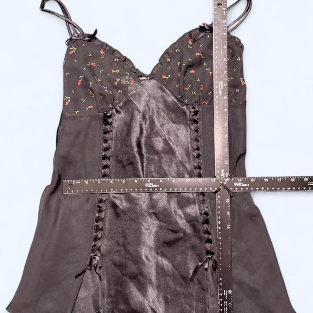 Morgan Taylor black lace up slip dress - Picture 3 of 6